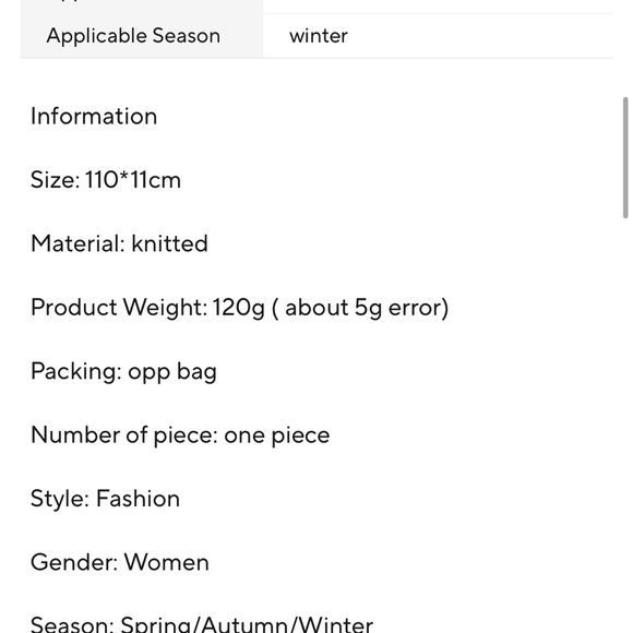 NEW Double Knit Women Scarf Fashion Accessories - Picture 9 of 9